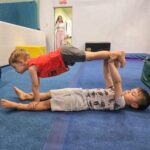 toddler recreational acrobatics calisthenics gymnastics parent and child